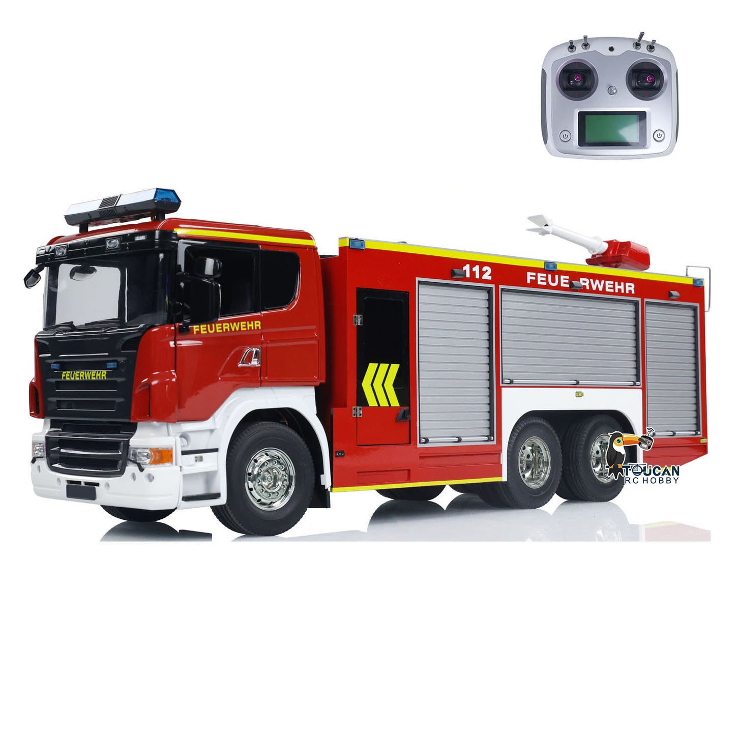 1/14 6x4 RC Fire Fighting Truck Fire Vehicles Model Germany Version Lights Sounds