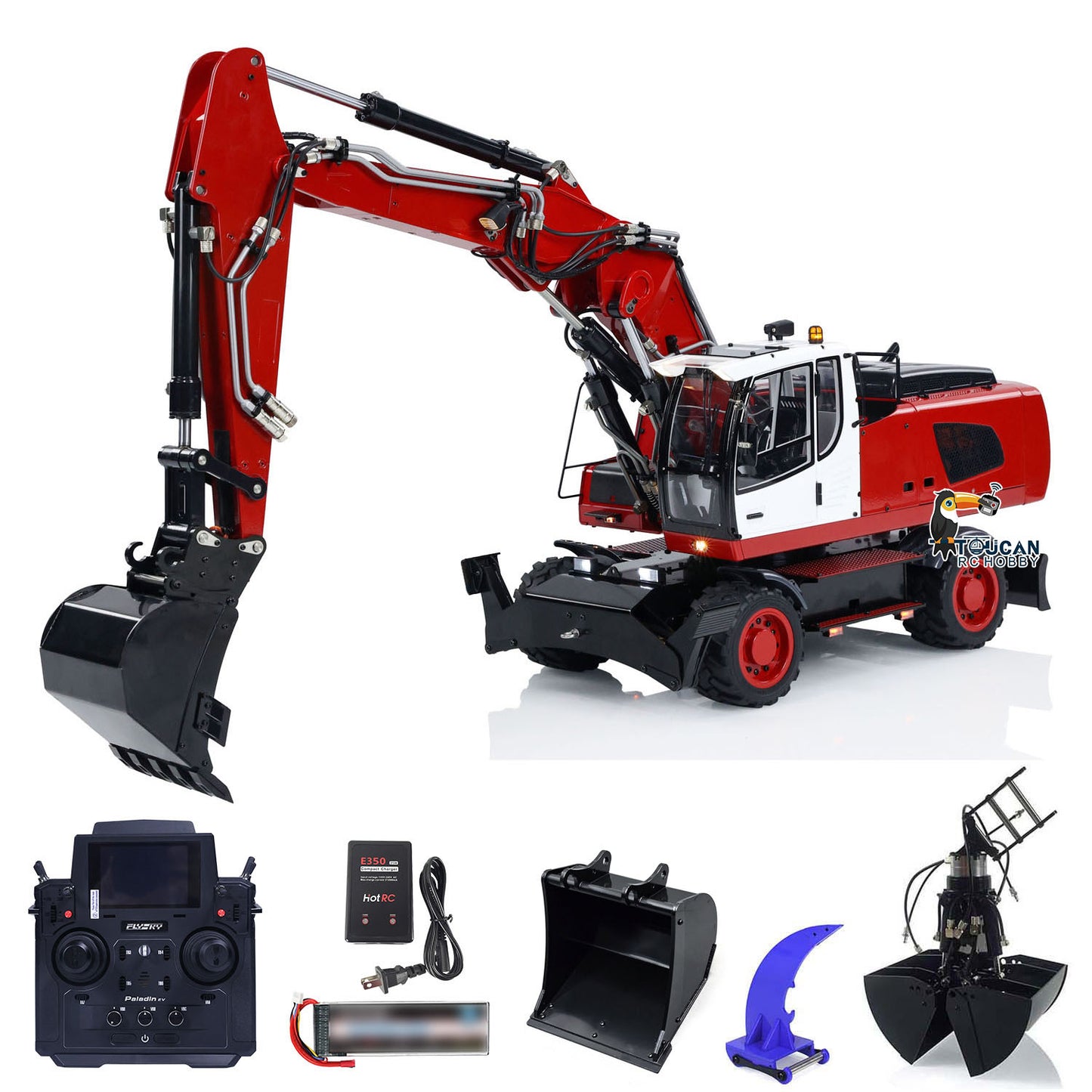 1/14 R946 Hydraulischer RC-Bagger 946-3 Radbagger mit PL18EV-Controller