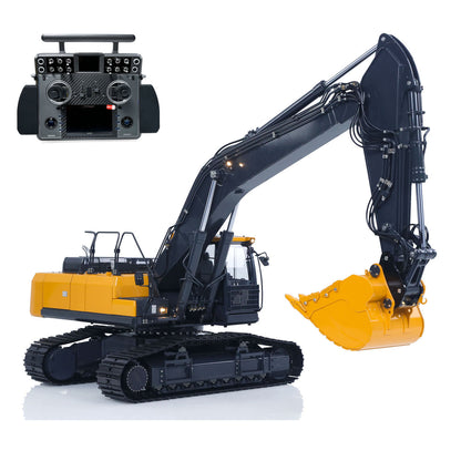 Metal 1/14 Super Frog Remote Control Hydraulic Excavator E400 Pro 9CH Valves RC Digger Stainless Steel Arm Frsky XE Radio