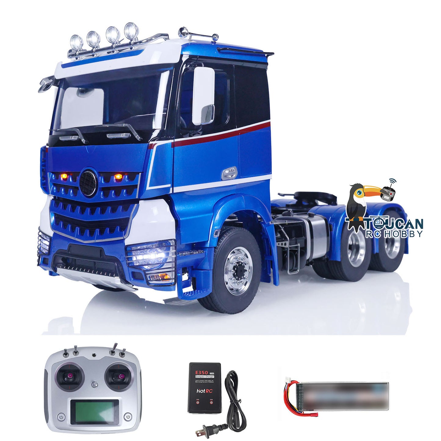 EN STOCK LESU 1/14 6x6 RC Tracteur Camion RTR Voiture Télécommandée