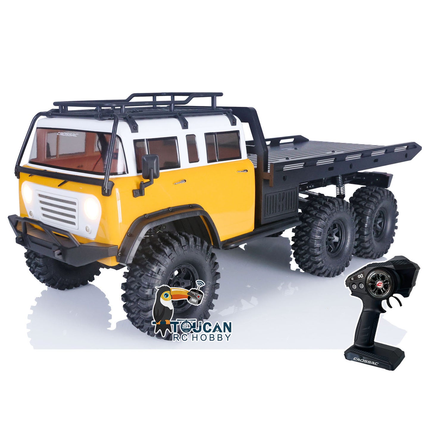 US STOCK CROSSRC JT6 6WD 6X6 RTR 2.4GHz 1/10 RC Crawler Remote Control Flatbed Car Model