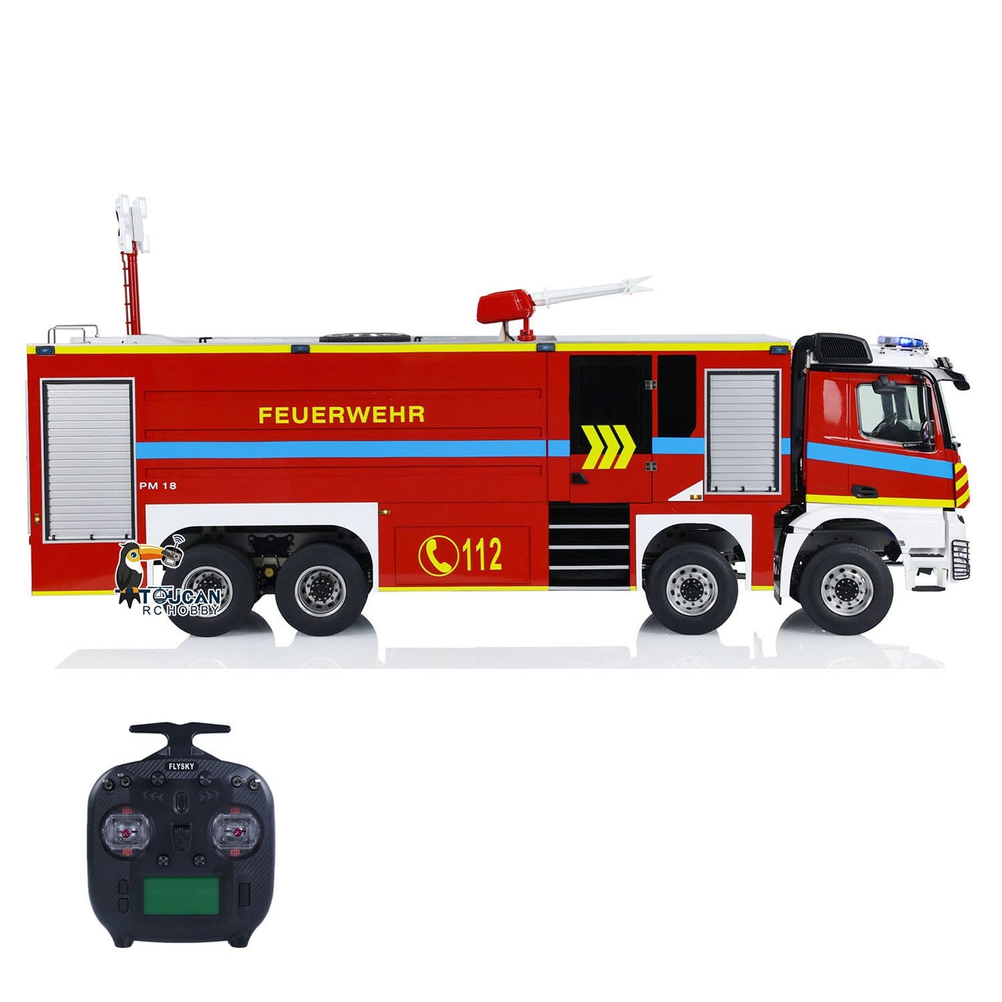 Camion de pompiers télécommandé 1/14 8x8