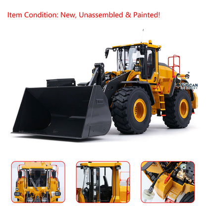LESU L220H 1/14 Metal RC Hydraulic Wheel Loader A0013 PNP/RTR/KIT 4WD Construction Model Brushless FOC Motor 2 Speed Transmission Light Sound