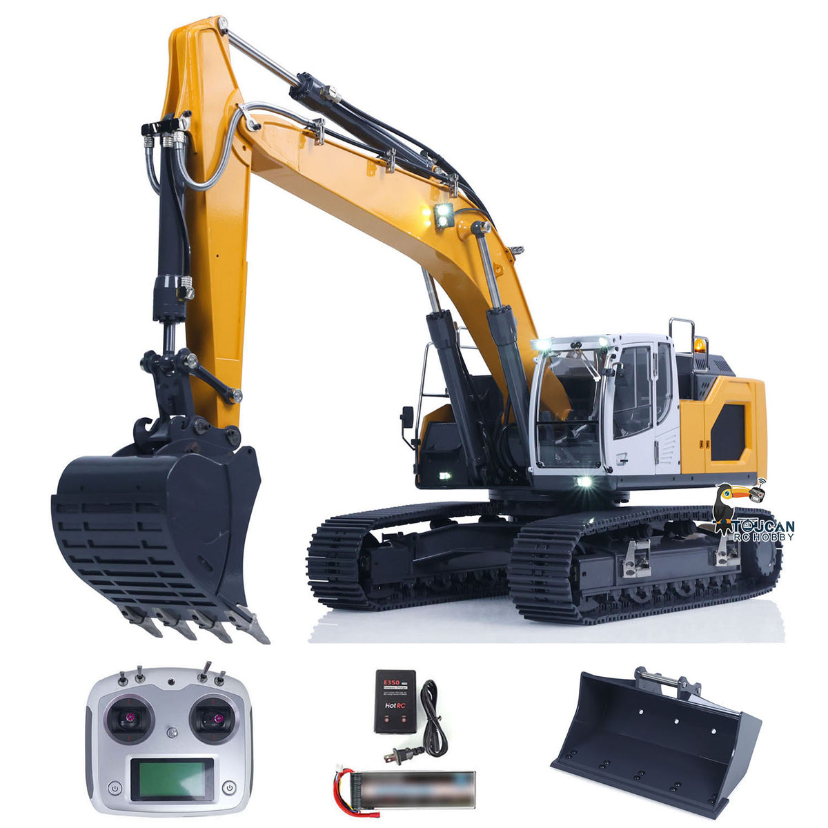 Fast Free Shipping for EU 1/14 Hydraulic RC Excavator Ready to Run for 945 Remote Control Trucks