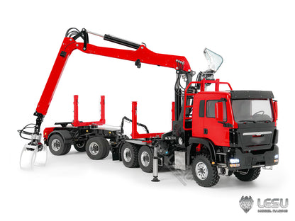 Deposit New Product Pre-order LESU 1/14 Metal RC Logging Truck Hydraulic Crane Tractor Lorry