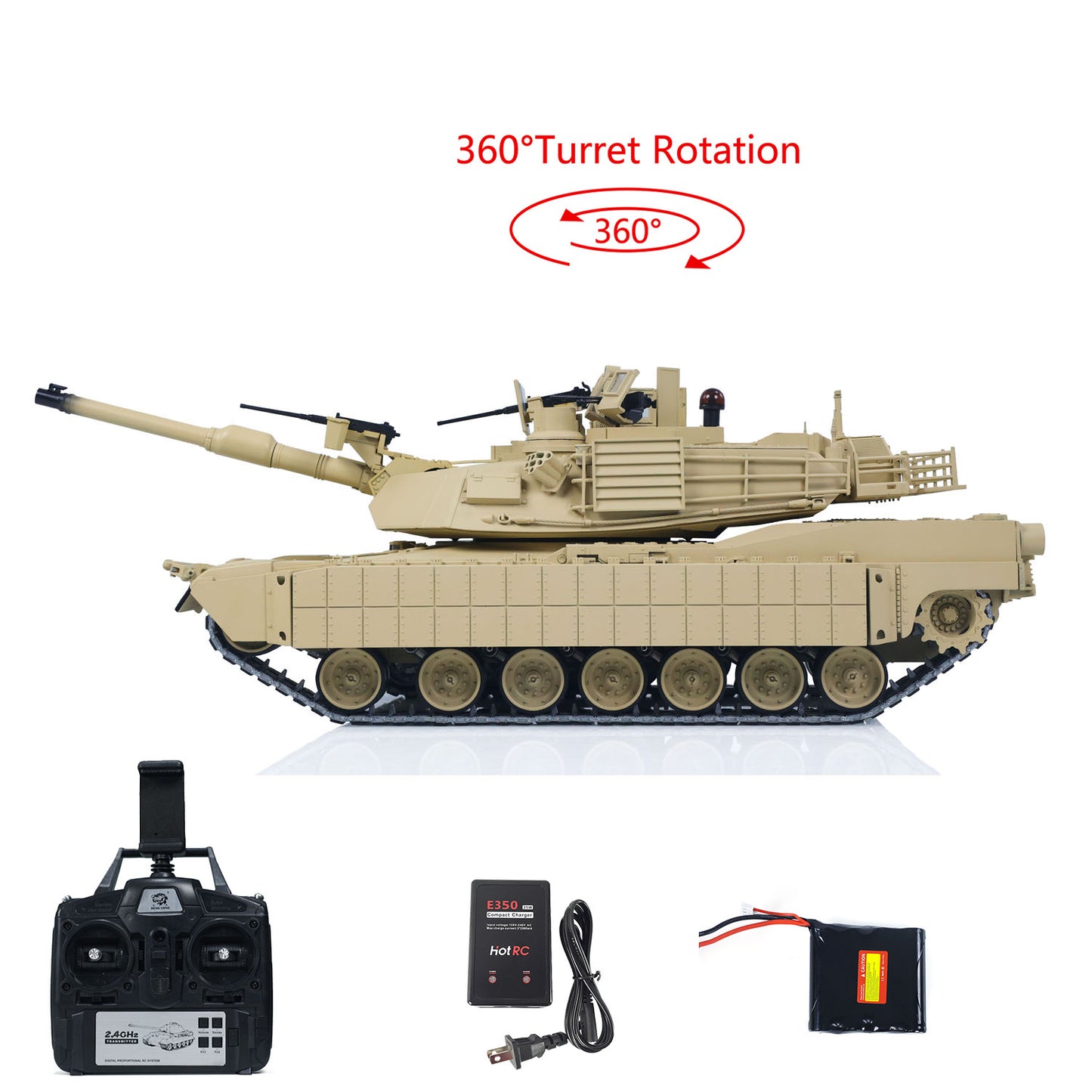 TOUCAN 1/16 Metal RC Tank 3918 Abrams M1A2 TUSK II Dual Flow Gearbox 360 Turret Rotary Infrared Combat Barrel Recoil FPV