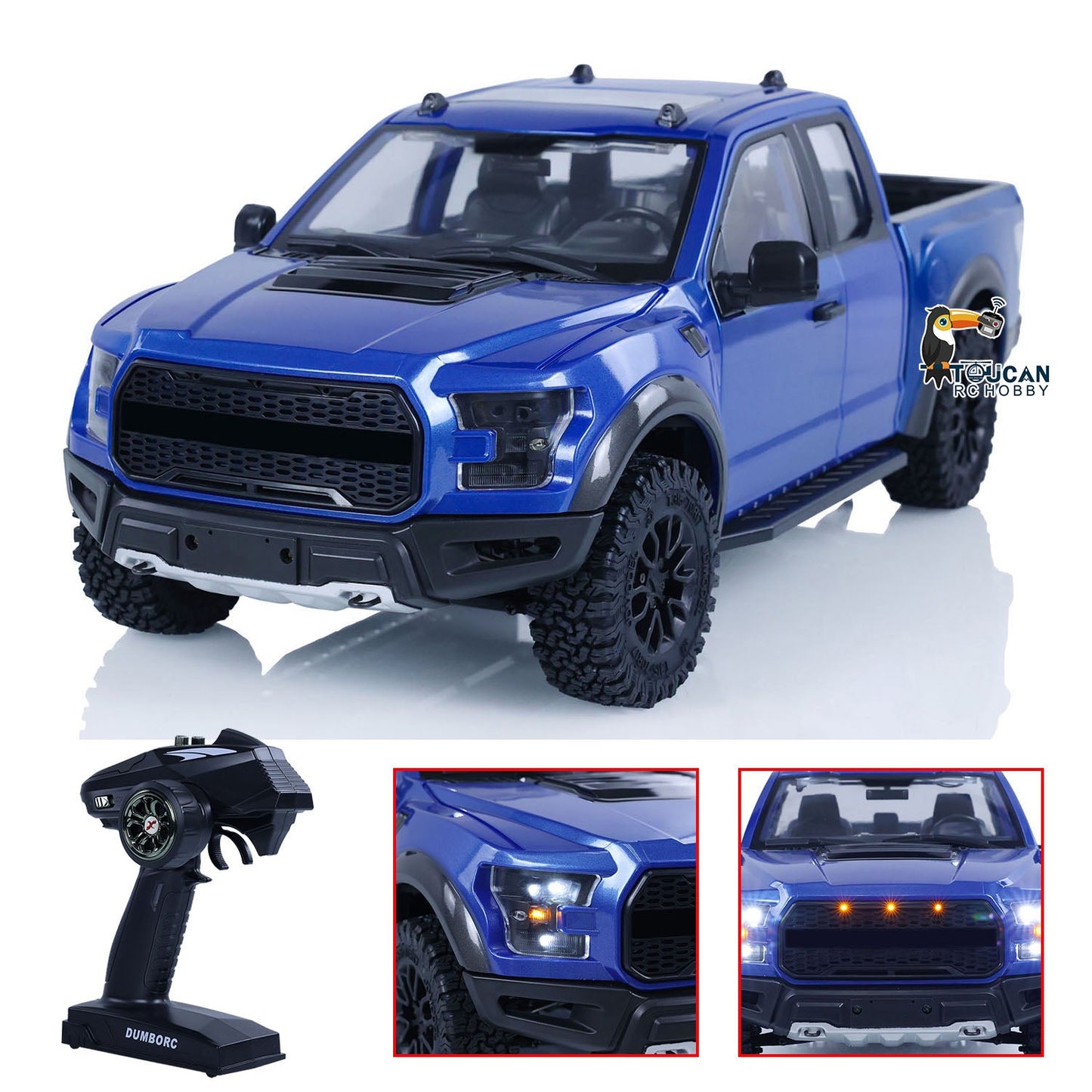 JDM 1:10 F150 RC Crawler Climbing Car RTR 610*220*215MM