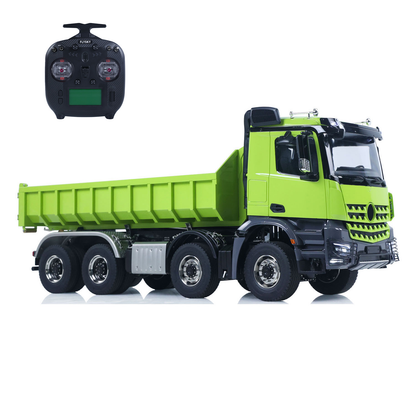 IN STOCK 1/14 8x8 Metal RC PNP Hydraulic Painted Assembled Roll On/Off Dumper Truck