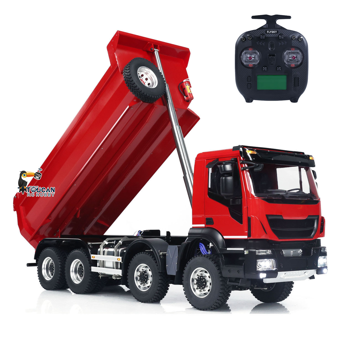 1:14 RC-Hydraulik-Muldenkipper 8x8 aus Metall