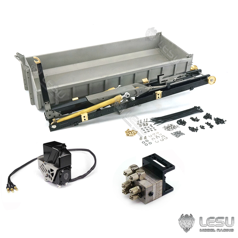 EN STOCK LESU 1/14 8*8 Camion Dumper Hydraulique RC 20160901