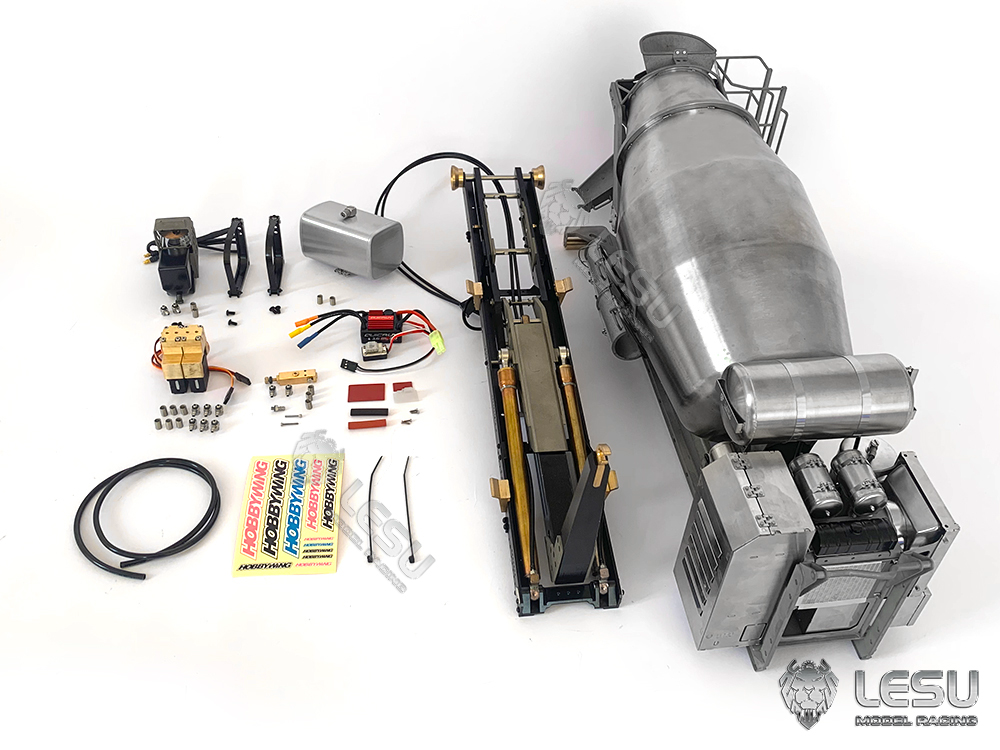 EN STOCK LESU 1/14 8*8 Camion Dumper Hydraulique RC 20160901