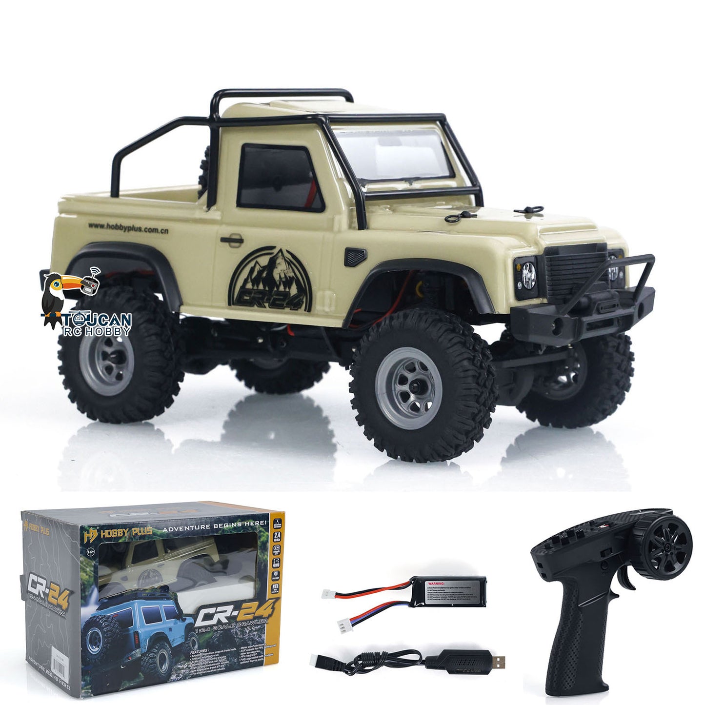 1/24 Mini Remote Control Climbing Crawler Car 4x4 4WD RC Off-road Vehicles Model