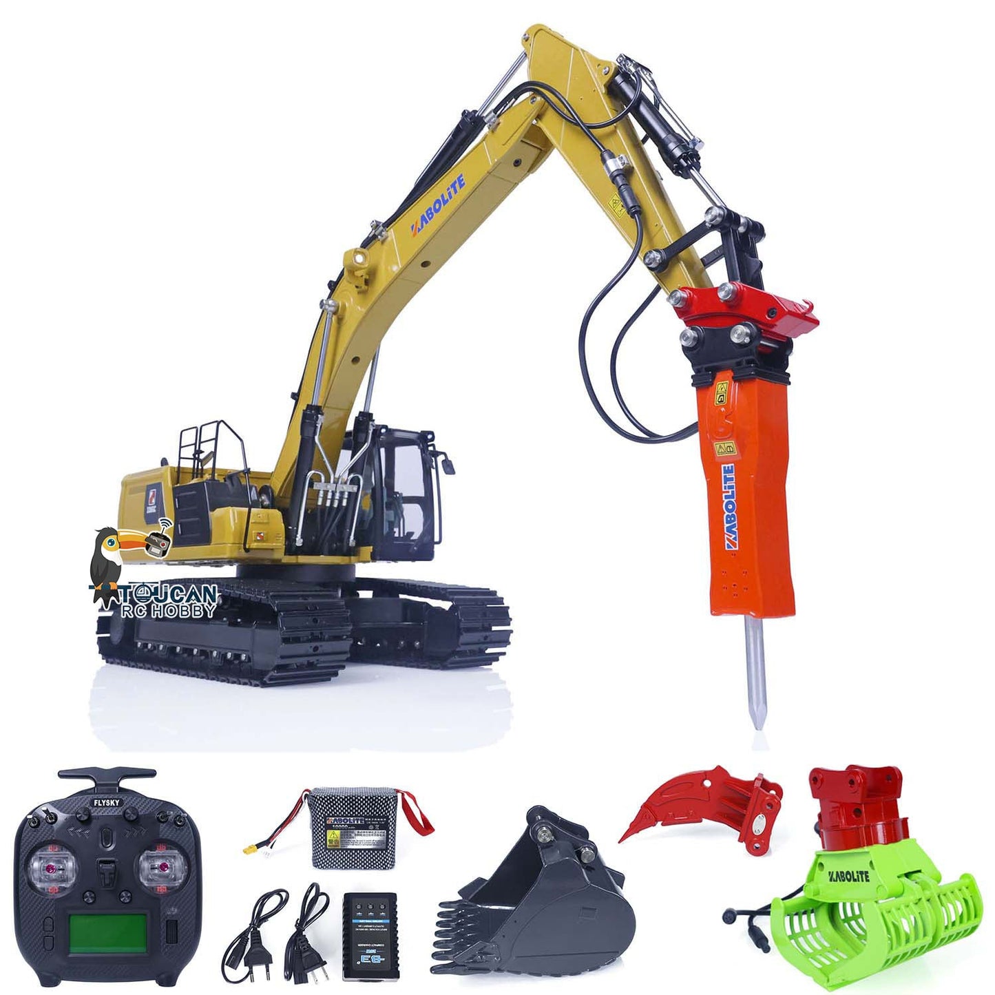 IN STOCK 1/18 RC Hydraulic Excavator Kabolite K961 100S RTR RC Digger Model