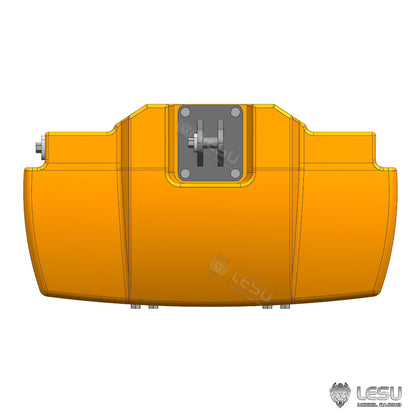 Pre-Order Aluminum Alloy & Brass Front Weight Increasing Module Rear Counterweight for LESU 1/14 Hydraulic RC Tractor AOUE 1050 Farm Truck DIY