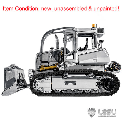1/14 Hydraulic RC Bulldozer LESU Aoue 850K Metal I6S Remote Control Dozers Model
