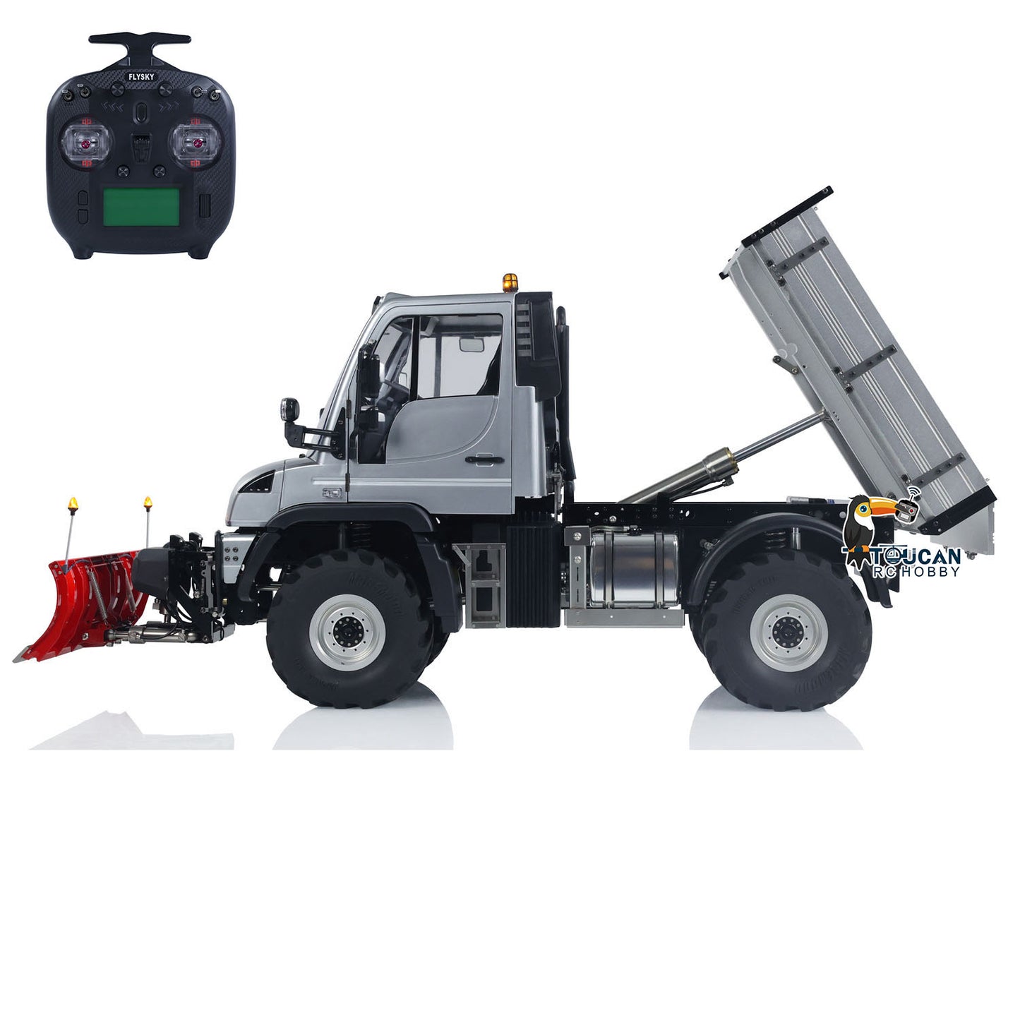 U423 1:10 4X4 Hydraulic RC Off-road Dump Crawler With Snow Blade