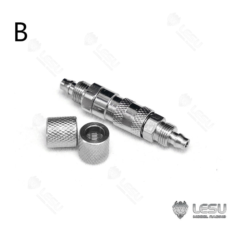 Metal 1/14 LESU Tubing Connector / Plugging Nozzle for TAMIYA RC Dumper Truck Hydraulic System