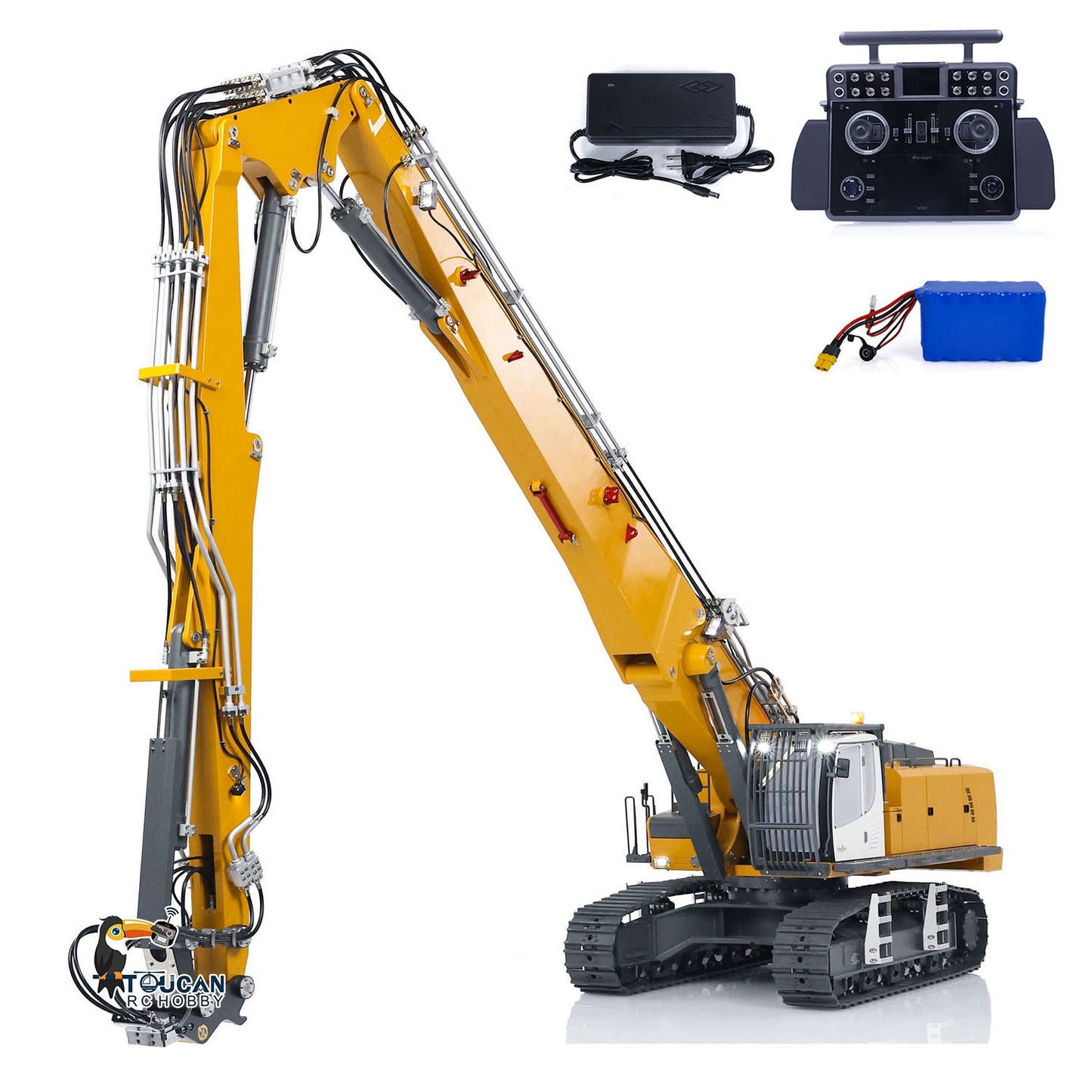 1/14 K970-300 Hydraulic Demonlition RC Excavator With Tandeme XE Remote Controller