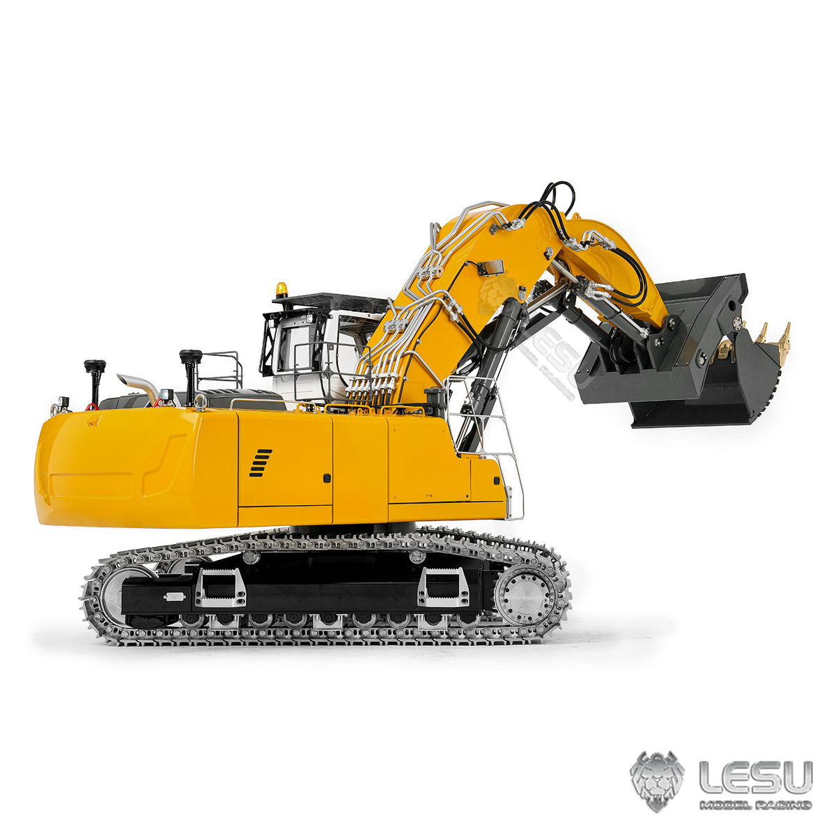 LESU Aoue LR956 1/14 Metal RC Front Shovel Digger B0041 Dual Pumps Hydraulic Excavator KIT/PNP/RTR with 4CH Valve Brushless Motor Light System