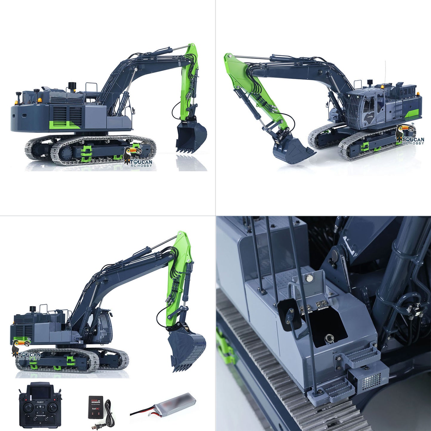 LESU Metal 1/14 RC Hydraulic Excavator Aoue ZX490 Upgraded Heavy Digger Model Paladin PL18EV Lite Sound Smoke