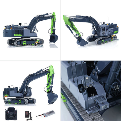 LESU Metal 1/14 RC Hydraulic Excavator Aoue ZX490 Upgraded Heavy Digger Model Paladin PL18EV Lite Sound Smoke