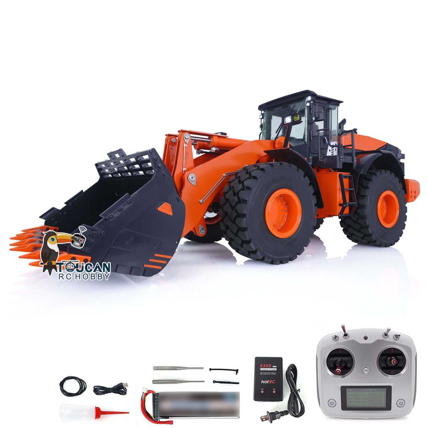 Fast Shipping 1/14 RC Hydraulic Loader for JDM 198 RTR HITACHIA ZW370 Construction Vehicles