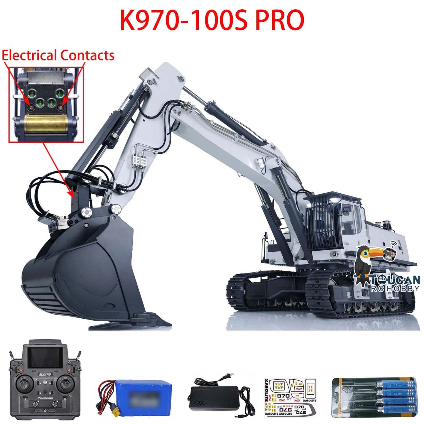 IN STOCK 1/14 Kabolite Hydraulic RC Excavator K970 100S Pro PL18EVLite