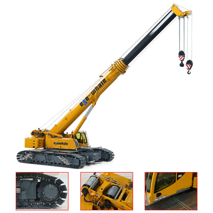 Pre-Order Eyewhale 1/14 Metal Remote Control Hydraulic Telescopic Crawler Crane Truck RC Hoist Model Brushless ESC Frsky Radio 5D Joystick