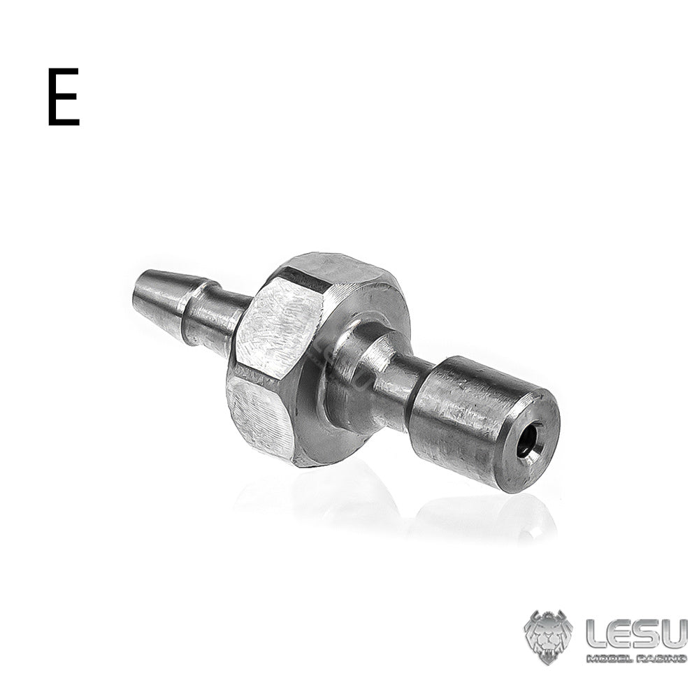 Metal 1/14 LESU Tubing Connector / Plugging Nozzle for TAMIYA RC Dumper Truck Hydraulic System