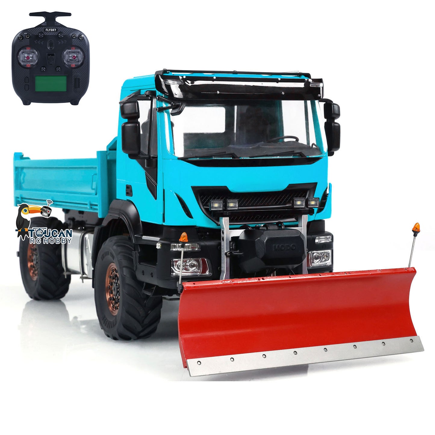 1:14 Hydraulic RC Dump Truck 4x4 Radio Control Tipper With Snow Blade