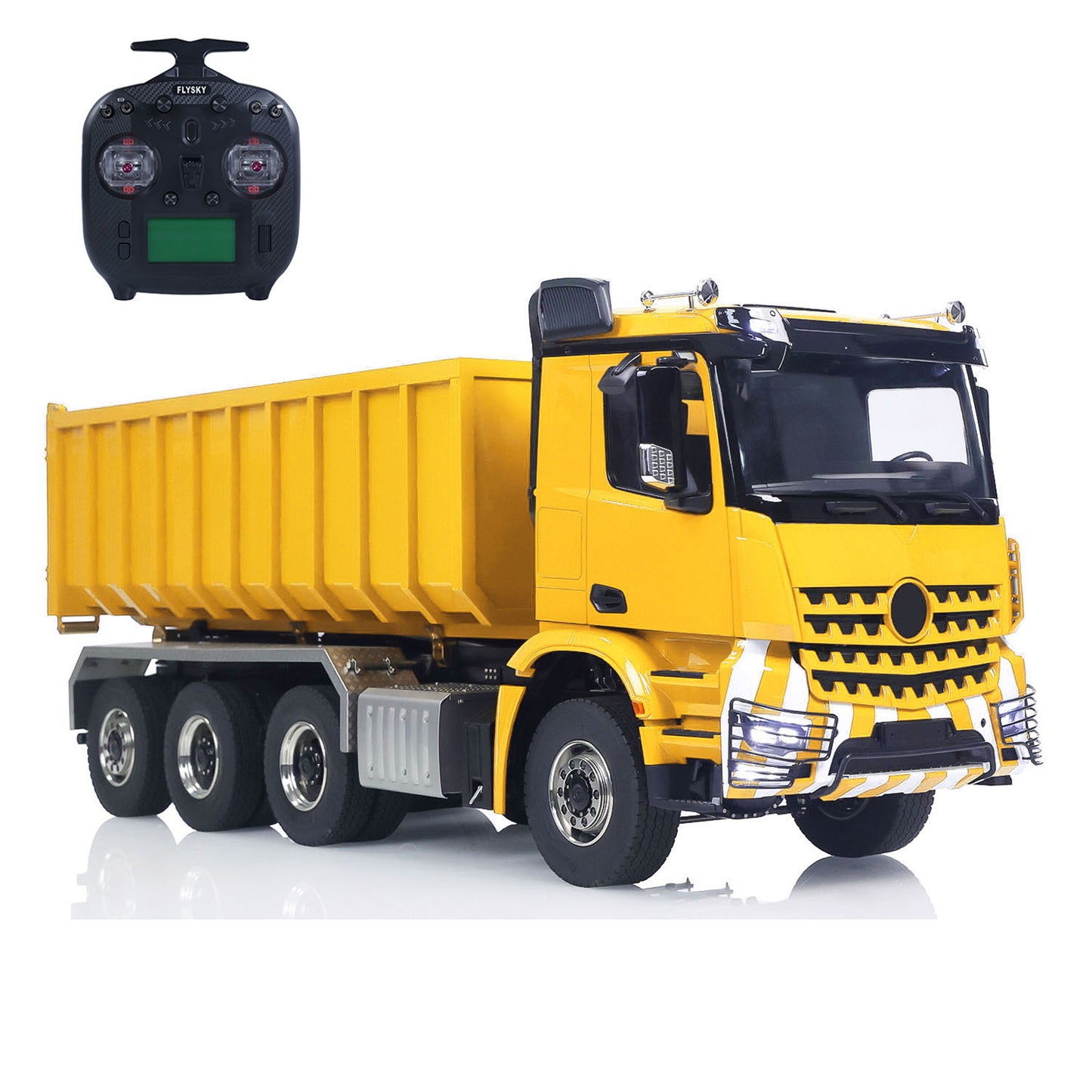 1/14 8x8 Metall RC PNP Hydraulisch lackiert montiert Roll On/Off Muldenkipper