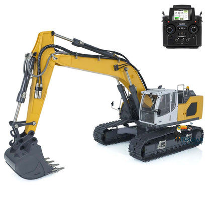 XDRC Metal 1/14 Hydraulic 945 PNP RC Tracked Excavator With 5CH Reversing Valves PL18EV Transmitter