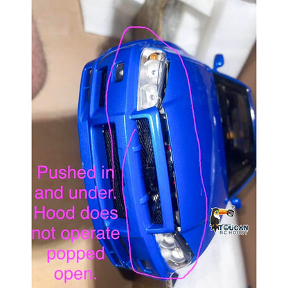 Second Hand US Stock Capo 1/8 4WD High-speed RC Racing Car R34 Metal 4x4 RTR Drift Cars Sound Smoking