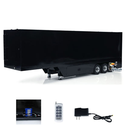 Metal 1/14 RC Mobile Stage Vehicles RC Roadshow Trailer Truck Model