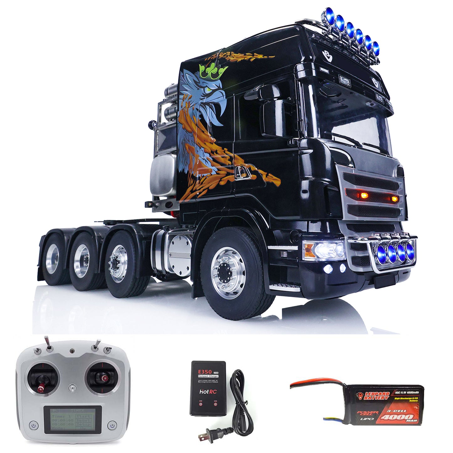 TOUCAN 1/14 RC Tractor Truck for 8X8 TOUCAN Tamiya Remote Control RTR Car
