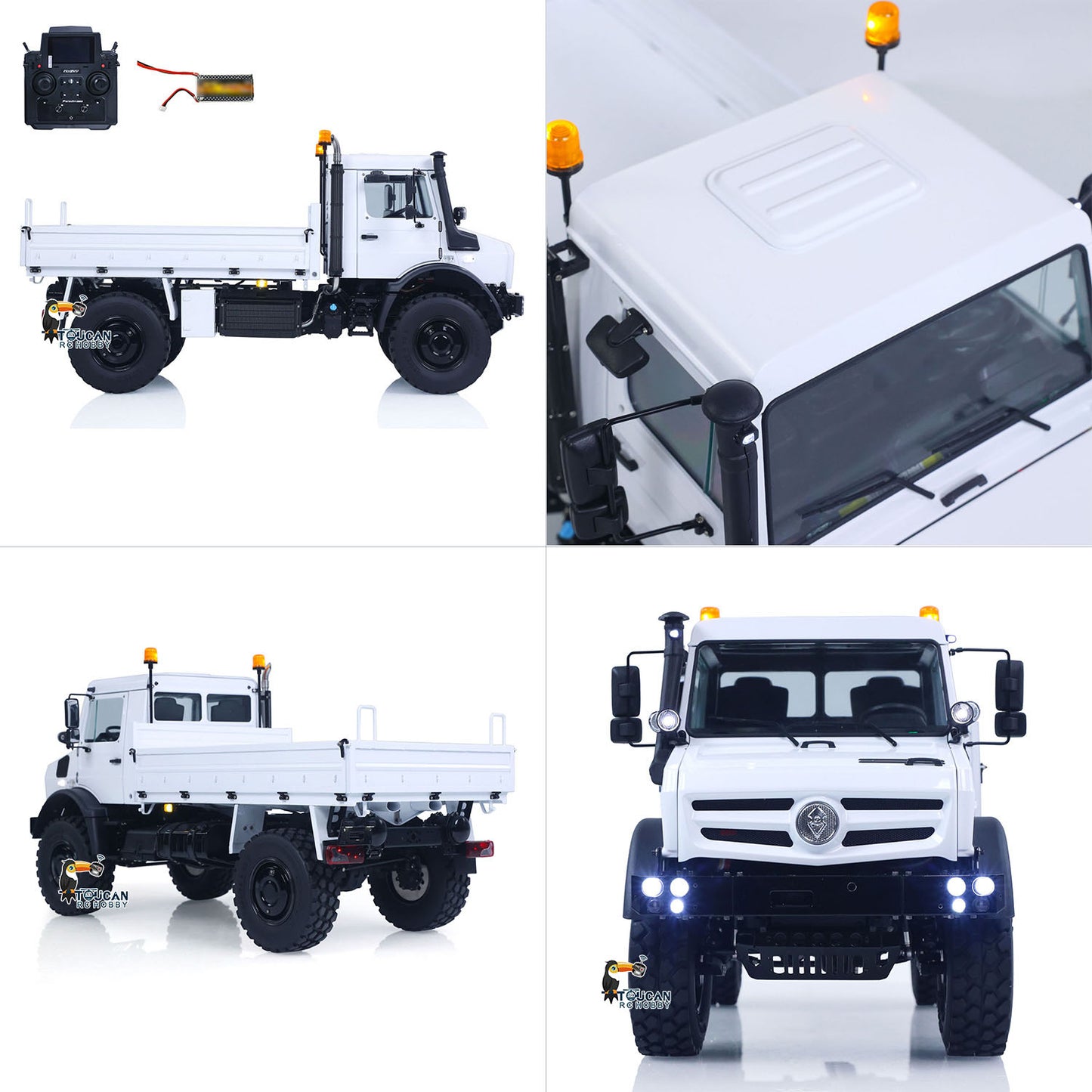 LESU U4023 4X4 1/14 RC Off Road Vehicle Metal ATV Light Truck MT44023 Model Light Sound Wheel Reduction Axle Lock Radio Battery RTR