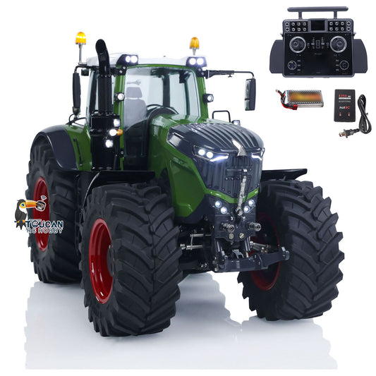 LESU AOUE 1050 4x4 1/14 Hydraulic Metal RC Tractor With Radio Battery Smoke Unit Upgrade Sound System