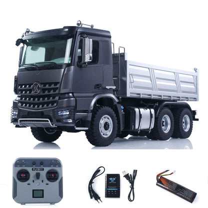 1/14 2.4G Remote Control Electric Lifting Dumper 5702 Model 6*6 Tipper Vehicle 2Speed Sound Light Motor RTR Car Gifts Adults