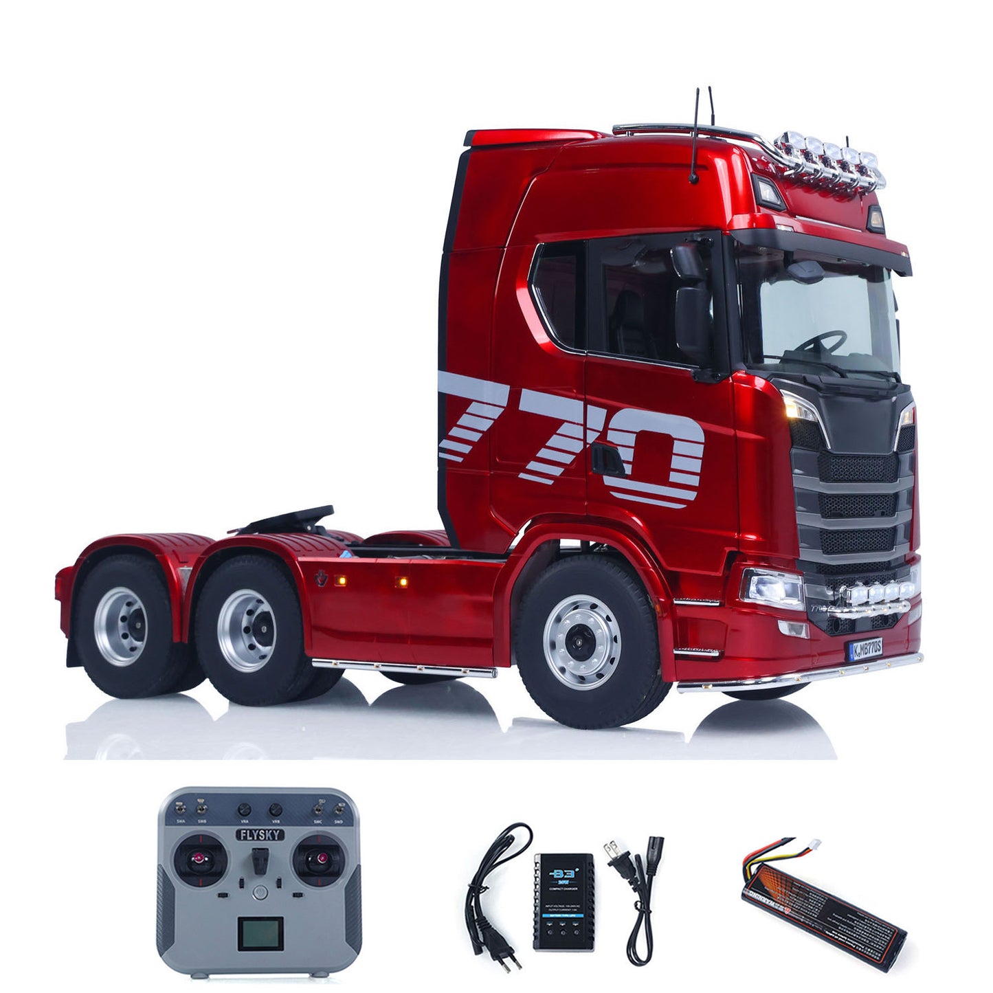 ONLY ONE Fast Shipping KABOLITE 1/14 770S 100 RC Tractor Truck 6x6 Remote Control Lorry Car 2Speed Gearbox Differential Lock Battery Radio RTR Model