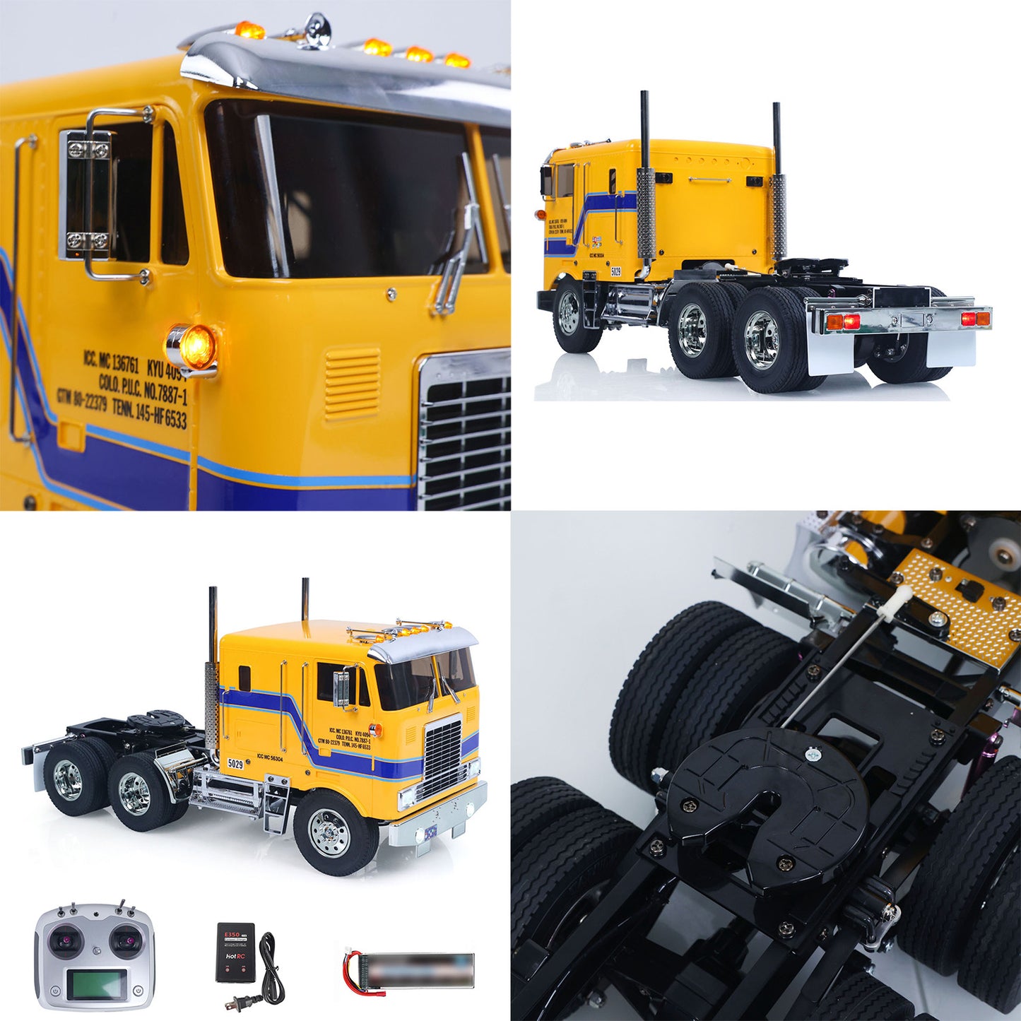TOUCAN 1/14 Remote Control DIY Tractor Truck 6*4 TAMIYA Chassis 56304 3Speed Transmission Light Sound System RTR Flysky Radio