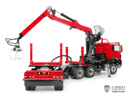 Deposit New Product Pre-order LESU 1/14 Metal RC Logging Truck Hydraulic Crane Tractor Lorry