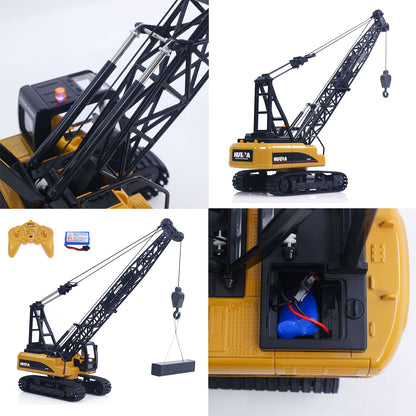 US STOCK HUINA 572 15CH RC 1/14 Construction Crane Truck Tower Excavator Model Car Toy