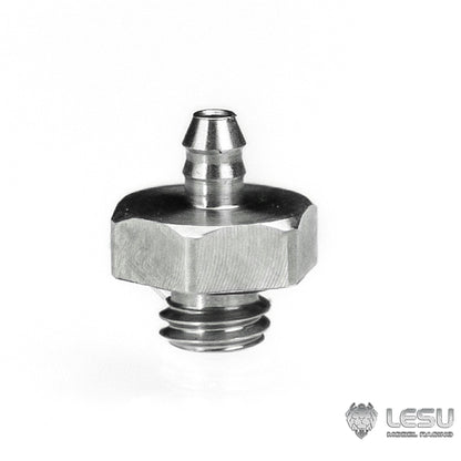 LESU M3 Straight Nozzle Bent Nozzle Stainless Steel for 2x1mm Hydraulic Oil Hose RC Trucks