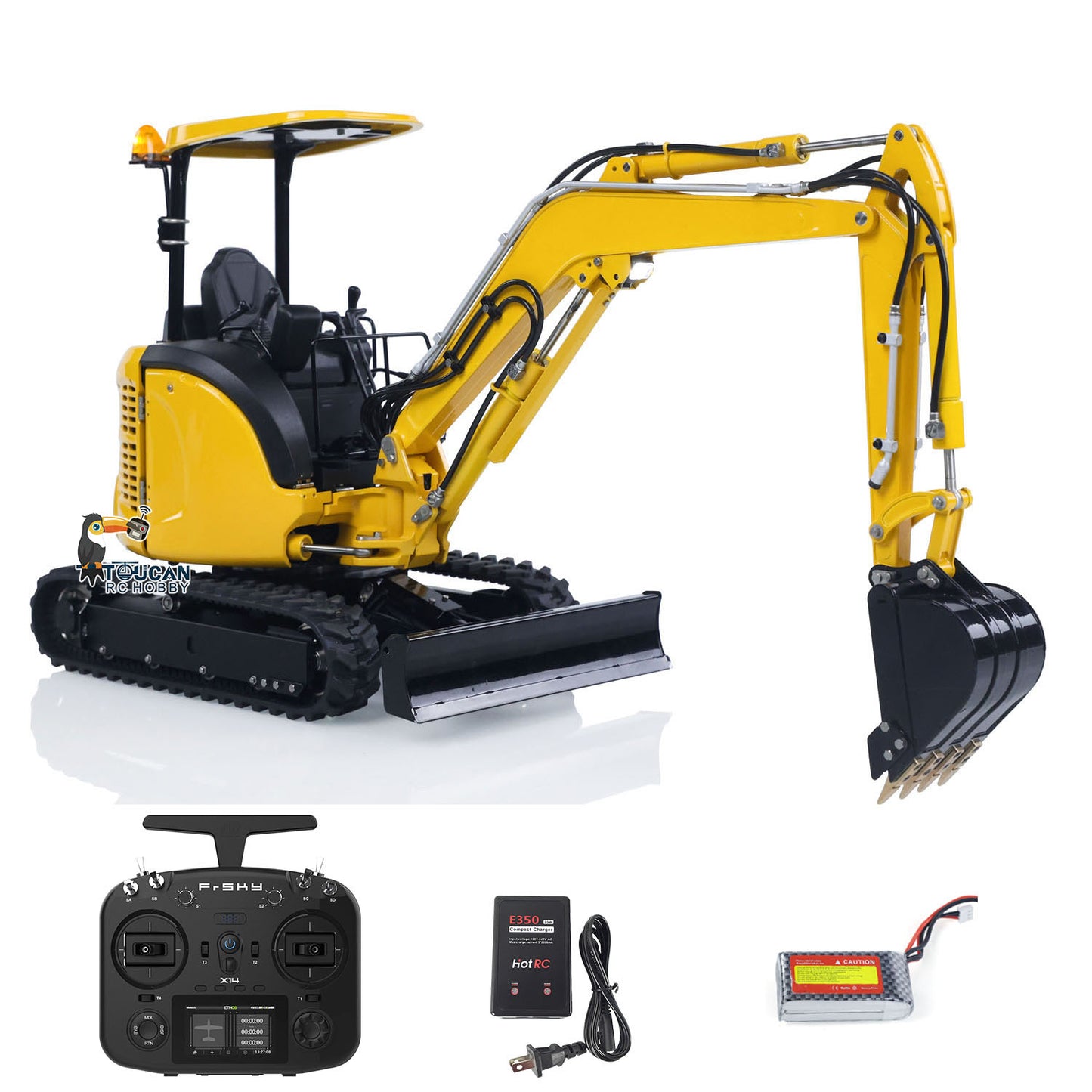 LESU 1/14 Mini RC Hydraulic Excavator PC30 Upgrade Sound System Version Metal Radio Controlled Digger Model Frsky X14 Radio