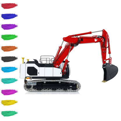 EN STOCK LESU LR945 1/14 Kits d'excavatrice hydraulique RC à 3 bras PNP RTR