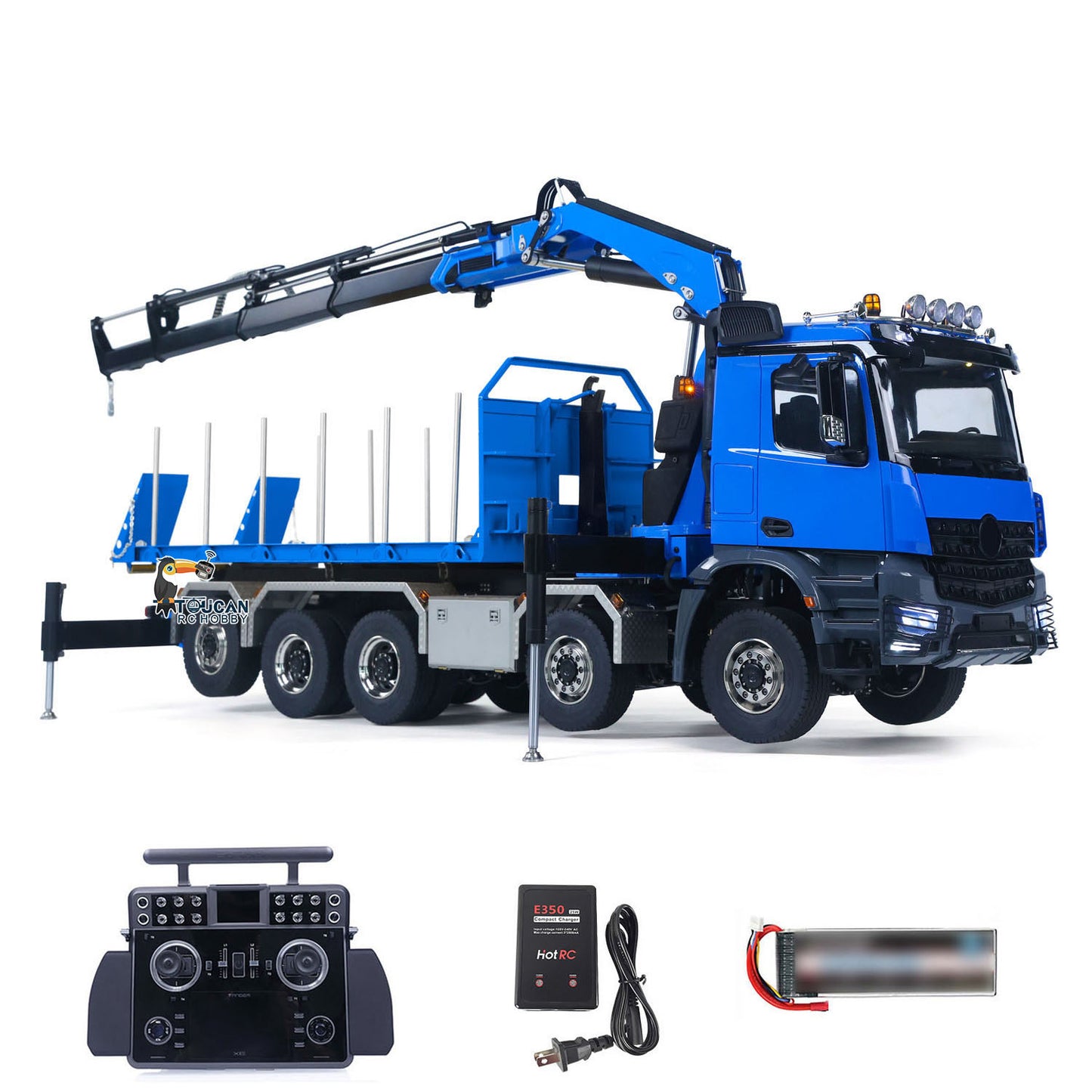 Camion grue hydraulique RC 10x10 1/14 Dumper complet RTR XRLite Radio