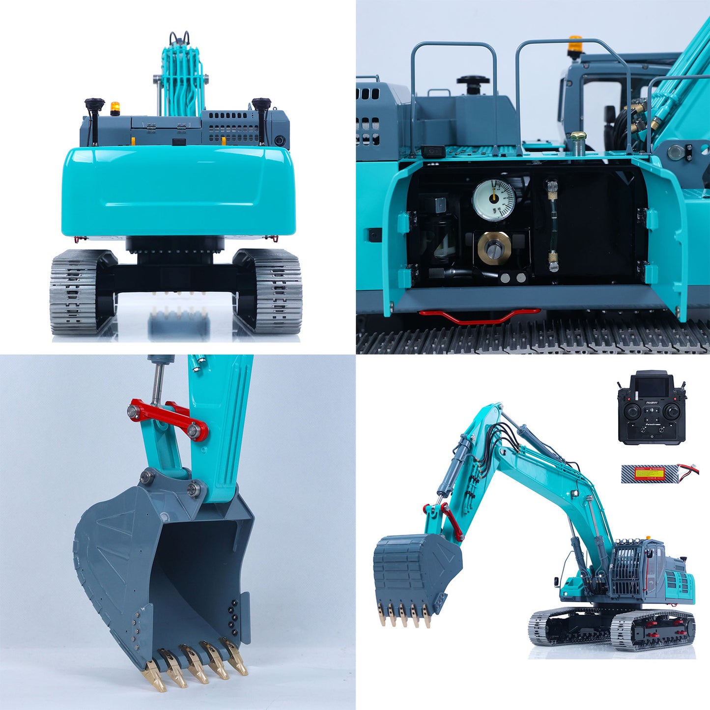 LESU 1/14 RC Metal Hydraulic Excavator SK500 RTR Remote Control Digger Model 6CH Valve 3MAP Pump Relief Valve PL18EV Lite Radio