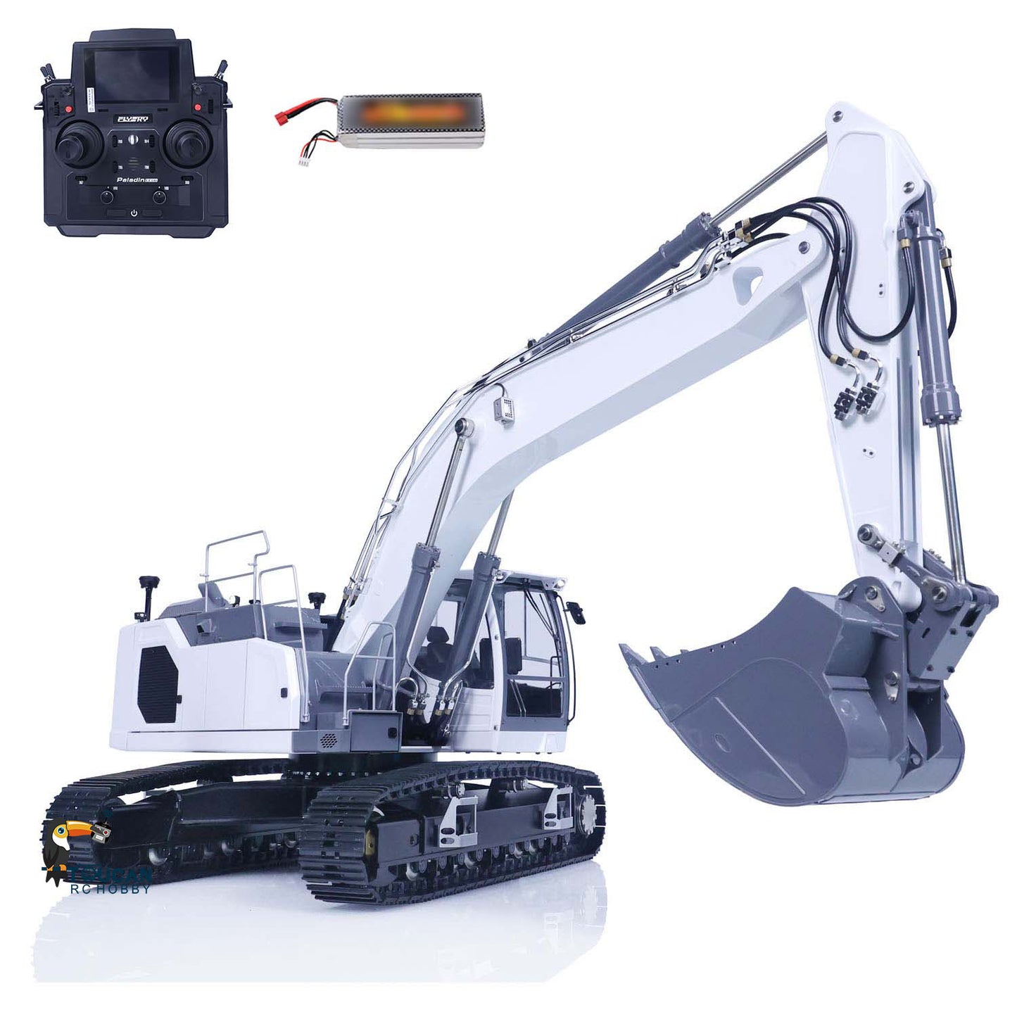 LESU 1/14 Aoue Metal Painted Assembled RTR LR945 Hydraulic RC Excavator Digger B0016