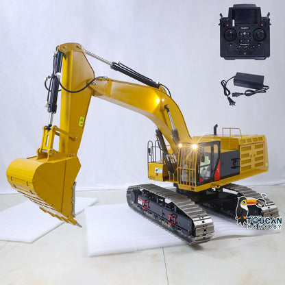 Metal 1/8 390F RC Hydraulic Excavator Digger Shear Scissor Grab Bucket Ripper Quick Released Coupler