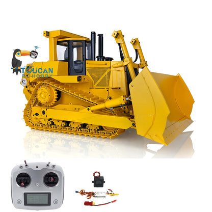 US STOCK Metal 1/14 RC Hydraulic Bulldozer DXR2 Remote Control Dozer New Sound Module